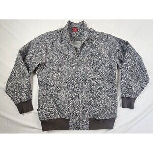 Jordan Fire Red 3 Release Elephant Print Zip Up Jacket Size XL 2007 Vtg